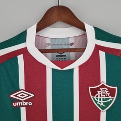 Camisa Fluminense I 22/23 Torcedor Umbro Masculina - Verde, Grená e Branco - Esporte Chique - A sua loja de Importações de Artigos esportivos