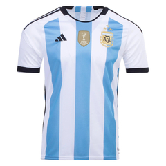 Camisa Seleção da Argentina Três Estrelas - Campeã 2022 Torcedor Adidas Masculina - Azul e Branca - comprar online