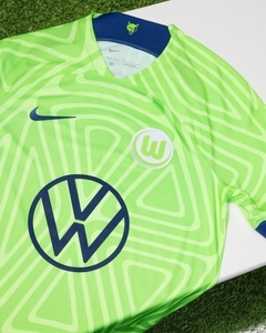 Camisa Wolfsburg I 22/23 Torcedor Nike Masculina - Verde - Esporte Chique - A sua loja de Importações de Artigos esportivos