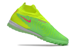 Chuteira Society - Nike Phantom GX de Cano Alto cor Fluorescente - loja online