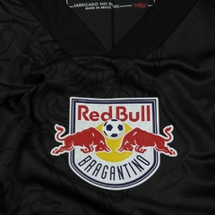 Camisa Red Bull Bragantino II 24/25 - Torcedor Masculina - Preta com detalhes em vermelho - Esporte Chique - A sua loja de Importações de Artigos esportivos