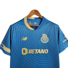 Camisa Porto Away 23/24 - Torcedor New Balance Masculina - Azul - Esporte Chique - A sua loja de Importações de Artigos esportivos