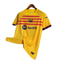 Camisa Barcelona IV 23/24 Torcedor Nike Masculina - Amarela - Esporte Chique - A sua loja de Importações de Artigos esportivos