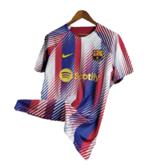 Camisa Barcelona Treino 23/24 - Torcedor Nike Masculina - Branco - Esporte Chique - A sua loja de Importações de Artigos esportivos