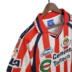 Camisa Chivas Retrô 1999/2000 Vermelha e Branca - Atletica - Esporte Chique - A sua loja de Importações de Artigos esportivos