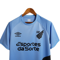 Camisa Atlético Paranaense II 23/24 Torcedor Masculina - Azul com preto - Esporte Chique - A sua loja de Importações de Artigos esportivos