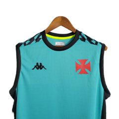 Camisa Regata Vasco da Gama Treino 23/24 - Kappa Torcedor Masculino - Verde com detalhes em preto e vermelhor - Esporte Chique - A sua loja de Importações de Artigos esportivos