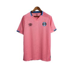 Camisa Grêmio Edição Especial 22/23 Torcedor Masculino - Rosa com detalhes em preto e azul