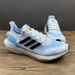 Tênis Adidas Ultraboost 21 'Cloud White Clear Blue" na internet