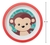 Pratinho Raso Refeição Infantil Bebe Macaco - Buba na internet