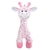 Girafinha Pelúcia Antialérgica Baby e Decoração Rosa Bebê 40cm - BUBA