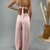 Calça Pantalona com Fenda Lateral Maru-Rosê na internet