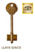 Llaves Seguridad Virgen Bronce Dob. Paleta Bolsa X 10 Unid - comprar online