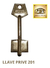 Imagen de Llaves Seguridad Virgen Bronce Dob. Paleta Bolsa X 10 Unid