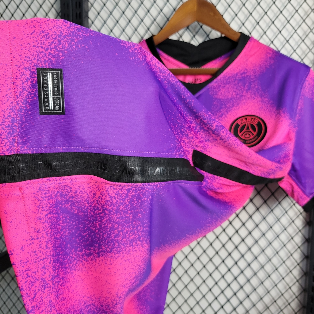 Camisa rosa e roxa psg