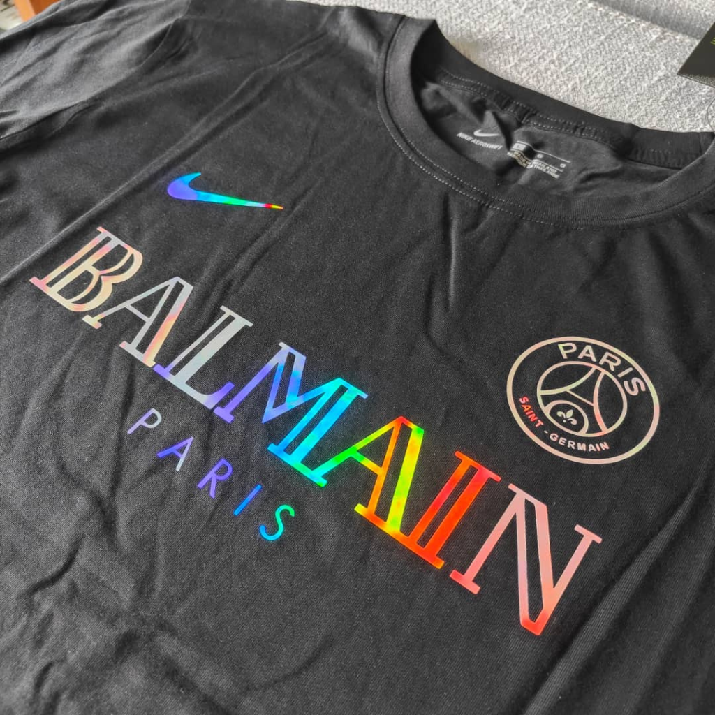 Camisa Psg x Balmain edi o especial refletiva nike