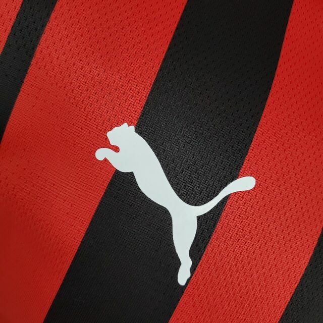 CAMISA AC MILAN HOME 22/23 TORCEDOR-PUMA-MASCULINA-PRETA/VERMELHO