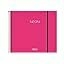 Caderno capa plástica universitário 1x1 Neon Pink 80 Fls Tilibra - comprar online