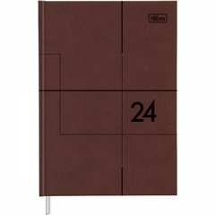 A Agenda Executiva Costurada Diária 12,3 x 16,6 cm Prátika Master 2024 - Tilibra