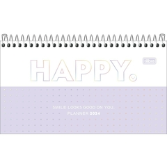 AGENDA ESPIRAL DE BOLSO SEMANAL 16,7 X 8,9 CM HAPPY 2024 - comprar online