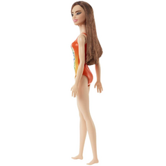 Barbie Fashion & Beauty Boneca Roupa de Banho Laranja com Flores na internet