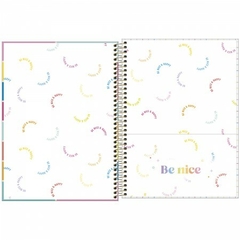 CADERNO ESPIRAL CAPA DURA UNIVERSITÁRIO 1 MATÉRIA BE NICE 80 FOLHAS - comprar online