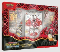 POKÉMON: ESCARLATE E VIOLETA - BOX DESTINOS DE PALDEA COLEÇÃO CHARIZARD EX BRILHANTE - comprar online