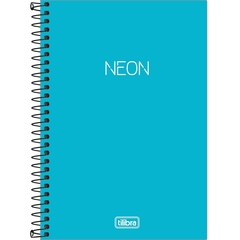 Caderno Espiral Capa Plástica 1/4 Sem Pauta Neon - 80 Folhas - comprar online