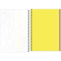 Caderno Espiral Capa Plástica 1/4 sem Pauta Neon Kori - 80 Folhas - comprar online