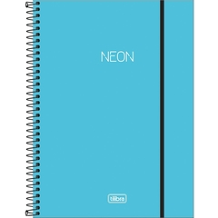 Caderno Espiral Capa Plástica Universitário 1 Matéria Neon (80 Folhas) - Loja do Estudante