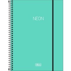 Caderno Espiral Capa Plástica Universitário 1 Matéria Neon (80 Folhas)