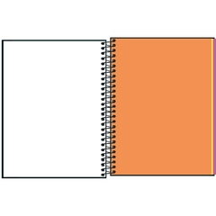 Caderno Espiral Capa Plástica 1 matéria sem pauta Neon Kori (80Folhas) - comprar online