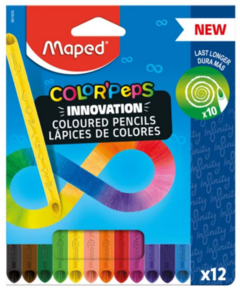 Lápis de cor 12 cores Maped Infinity