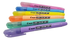 Caneta Marca Texto Lumi Color Soft Pilot 6 Cores Pastel