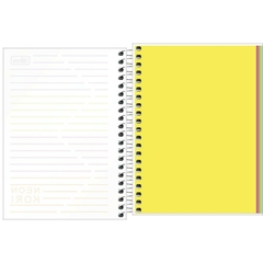 Caderno Espiral Capa Plástica 1/4 sem pauta Neon Kori (80Folhas) - comprar online