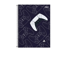 Caderno PlayStation Brochura Universitário Capa Dura 2024 80 Folhas 200 x 275mm Tilibra