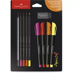 Kit Supersoft Cores quentes - Faber-castell