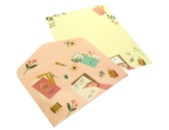 Kit papeis de carta com envelope - buendia
