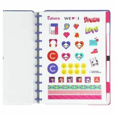 Kit Caderno Inteligente Luluca A5 + Acessório de Elástico Panda