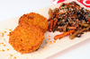 Medallones de lentejas y zanahoria con wok de vegetales - comprar online