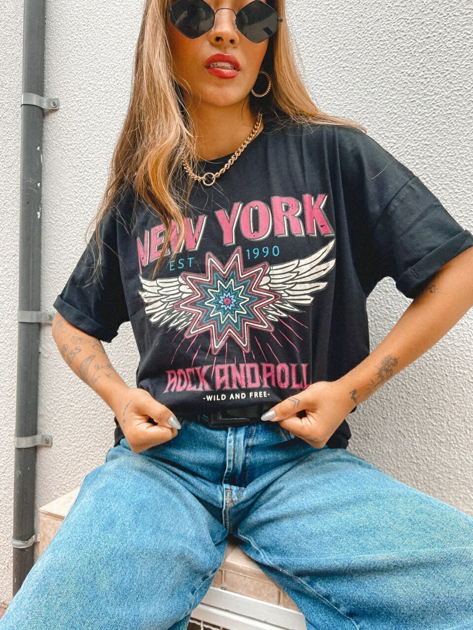 T-shirt oversized clearance feminina