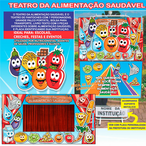 Kit com Jogo Educativo - Corrida da Alimentação