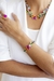 Maxi colar folheado com cristal coloridos fusion - comprar online
