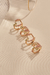 Anel dourado cristais multicolorido aberto - Schmidt Pedras