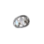 Anel de prata com gemas facetadas degrade na internet