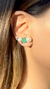 Brinco earcuff prata com pérola e cristais coloridos - Schmidt Pedras