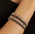 Bracelete folheado com zircônia colorida - comprar online