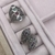 Anel de prata 925 com marcassita e pedras naturais ponta dupla - Schmidt Pedras