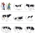 Vacas, Boi e Cavalinhos 1:87 H=1,5 A 2cm Maquete Fazendinha HO - comprar online