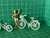 3 Bicicletas Miniatura escalas Maquete Terrário S/ Pintar